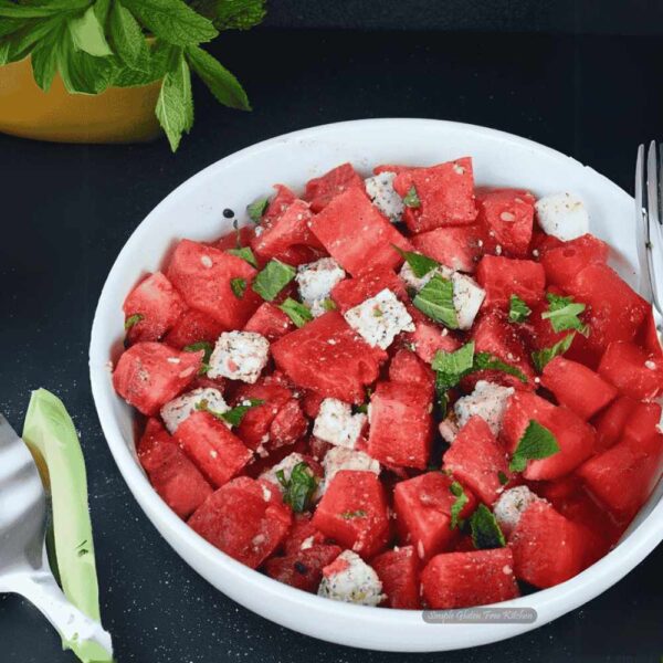Fresh & Zesty: Paneer-Watermelon Salad Goals