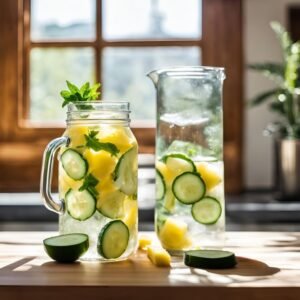 Cucumber Basil Detox Water