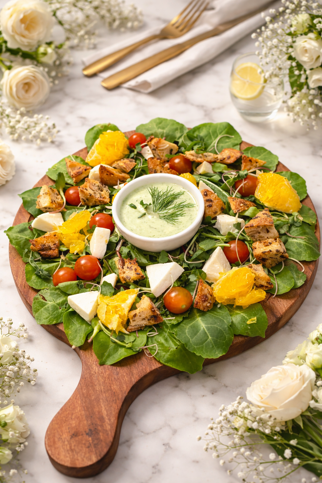 Citrus Herb Spinach Salad